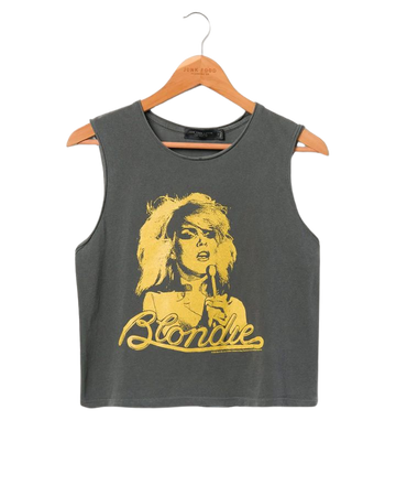 Womens Blondie Gold Cropped Muscle Tank | Junk Food Clothing | Junk Food Clothing