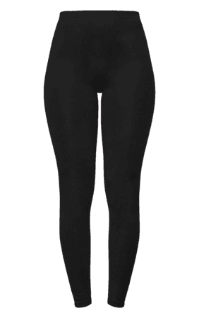Black Seamless Leggings | Trousers | PrettyLittleThing USA