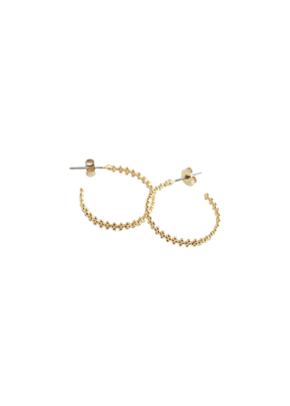 Dotted Mini Hoop Earrings - Gold - Hoops - & Other Stories US