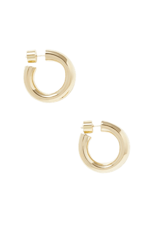 Gold Kevin gold-plated hoop earrings | Jennifer Fisher | NET-A-PORTER