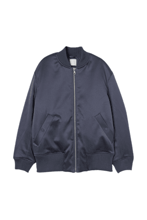 Bomber jacket - Dark blue - Ladies | H&M GB