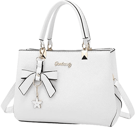 Amazon.com: Dreubea Womens Handbag Tote Shoulder Purse Leather Crossbody Bag White : Clothing, Shoes & Jewelry