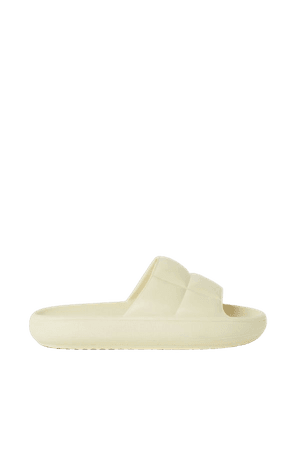 Quilted-look Pool Shoes - Light yellow - Ladies | H&M US