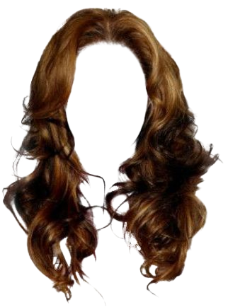 curly brown hair blowout png