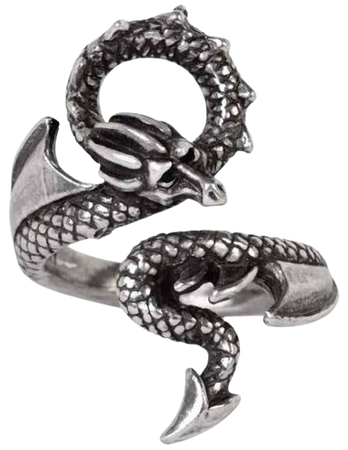 Dragons Lure Ring by Alchemy Gothic | Gothic Jewellery