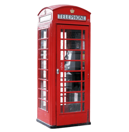 red phone booth no background - Google Search