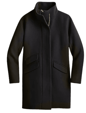 JCrew Black Cocoon Coat