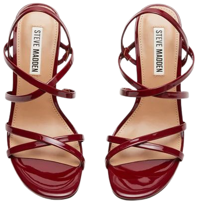 TYLAH Wine Patent Slingback Strappy Heel | Women's Heels – Steve Madden
