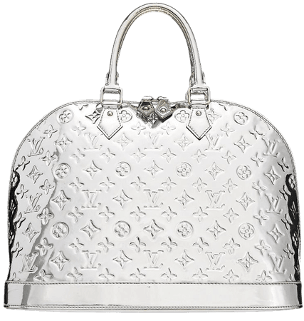 Louis Vuitton Limited Edition Silver Monogram Miroir Alma GM - What Goes Around Comes Around