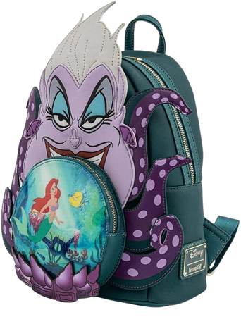 Amazon.com: Loungefly Disney Villains Scene Ursula Crystal Ball Womens Double Strap Shoulder Bag Purse, One Size : Clothing, Shoes & Jewelry