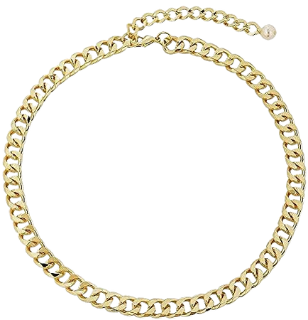 Amazon.com: Ingemark Shiny CZ Rhinestone Curb Cuban Link Chain Choker for Women Unisex Cool Hip Hop Miami Cuban Diamond-Cut Chain Choker Necklace (Style 1 Golden): Clothing, Shoes & Jewelry