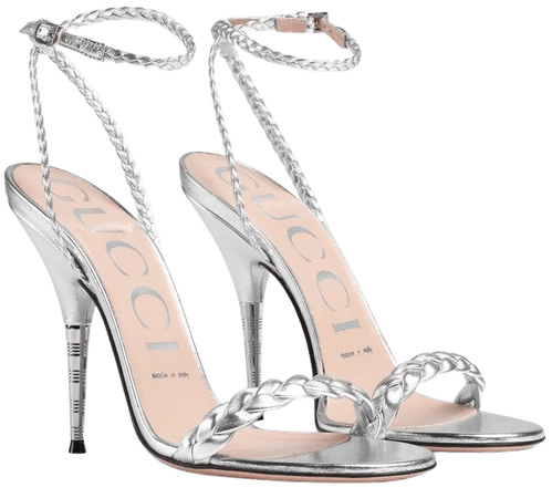 Gucci silver heels