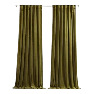 Amazon.com: StangH Stone Blue Velvet Curtains - 2 Panels Set Solid Velvet Light Blocking Drapes for Nursery, Thermal Insulated Home Decor for Boys Room/Office, W52 x L96, 2 Panels : Home & Kitchen