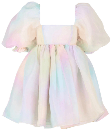 selkie rainbow mini dress