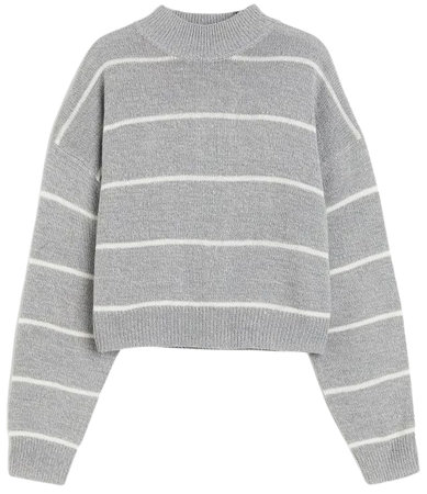 Sweater - Gray/striped - Ladies | H&M US