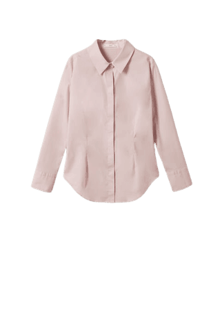 Essential cotton-blend shirt - Women | Mango USA