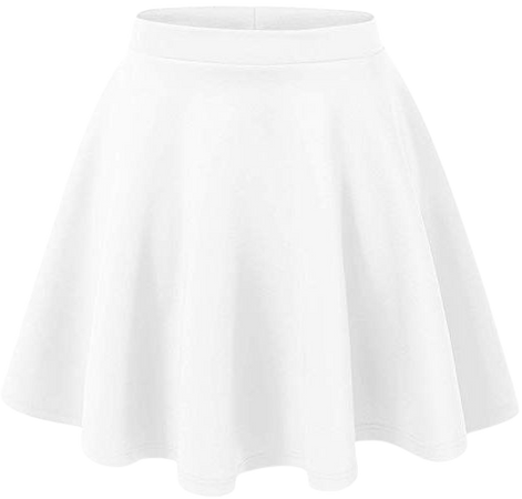 Made By Johnny Women's Basic Versatile Stretchy Flared Casual Mini Skater Skirt XS-3XL Plus Size-Made in USA at Amazon Women’s Clothing store