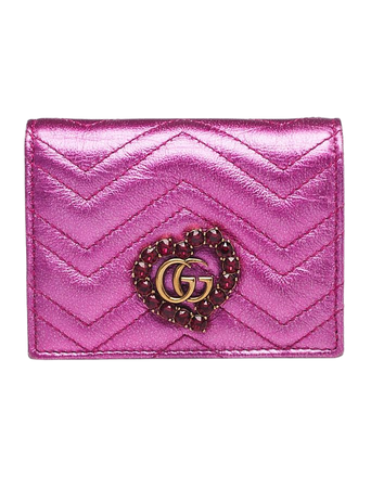 Gucci Purple Metallic Wallet