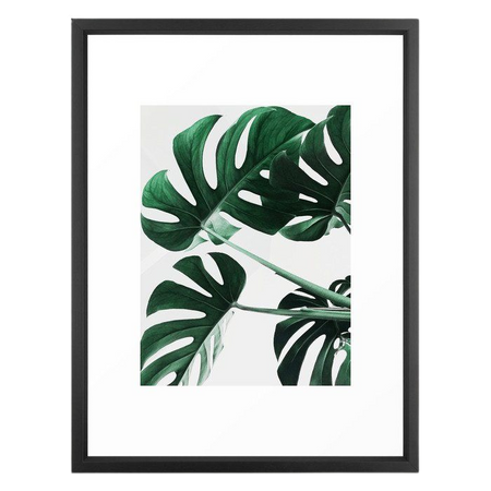 Monstera, Leaves, Plant, Green, Scandinavian, Minimal, Modern, Wall art Framed Art Print by scandihome | Society6