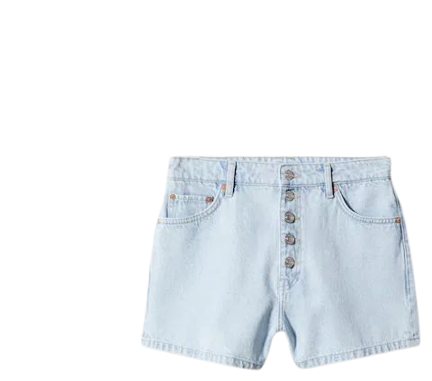 Denim shorts with buttons - Women | Mango USA