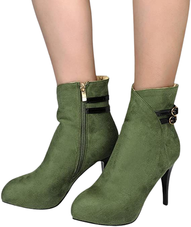 Amazon.com: UOCUFY Boots for Women,V Cutout Autumn Dressing Stacked Short Booties Cowboy Boots Low Chunky Heel Wedge Ankle Boots : Clothing, Shoes & Jewelry