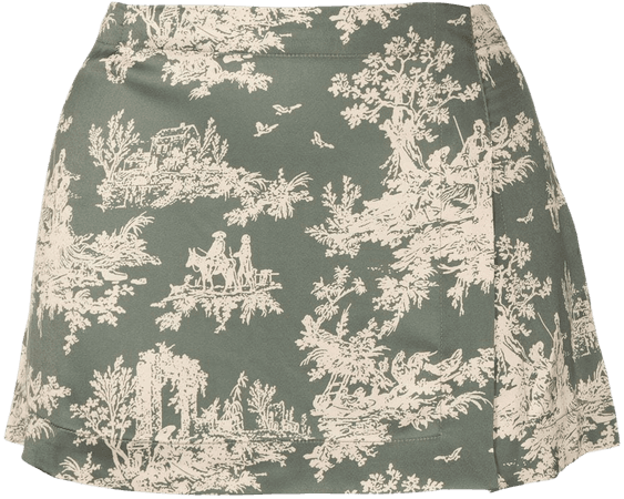 Miaou Micro floral-print Mini Skirt - Farfetch