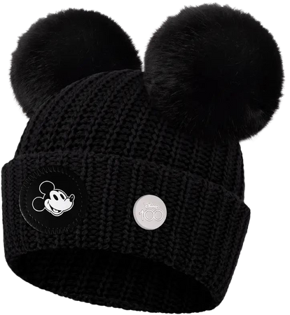 LOVE YOUR MELON x Disney Mickey Mouse Faux Fur Pompom Beanie | Nordstrom