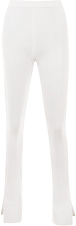 Clothing : Trousers : 'Gloriette' White High Waisted Bandage Trousers