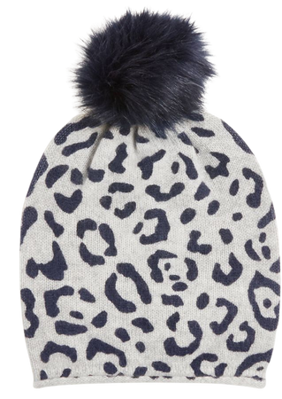 Leopard Print Cashmere Hat | Ann Taylor