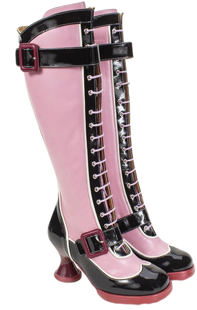 sugarcandy-pink-black-tall-buckle-boot-with-zipper-quarter-view-colour_image-0000026148-retina_detail.jpg (1420×1065)