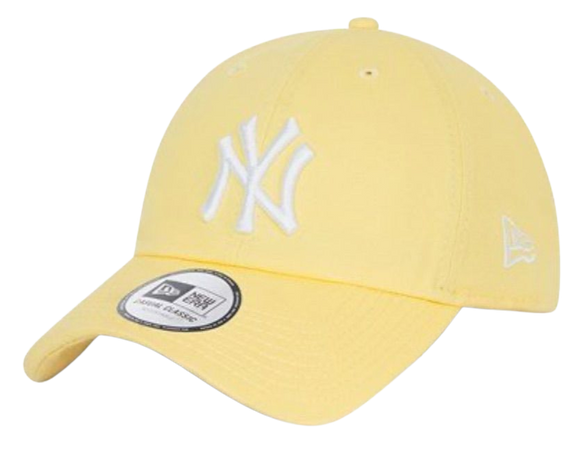 new era New York yankees washed yellow casual classic cap