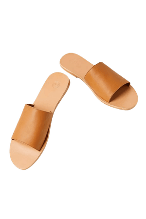 UO Soft Leather Slide Sandal | Urban Outfitters