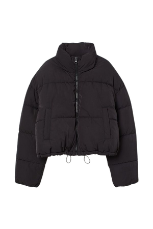 Short Puffer Jacket - Black - Ladies | H&M US