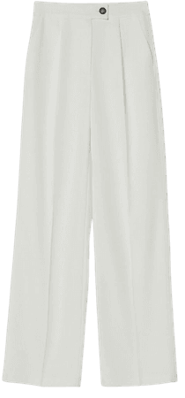 Wide-leg pants with pockets - New - Woman | Bershka