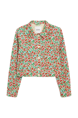 Floral boxy jacket - Floral - Monki WW