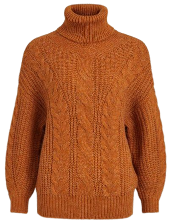 Orange Turtleneck sweater