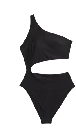 Padded-cup High-leg Swimsuit - Black - Ladies | H&M US