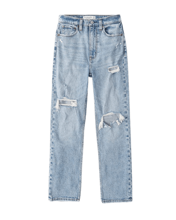 Women's Ultra High Rise Ankle Straight Jeans | Women's New Arrivals | Abercrombie.com