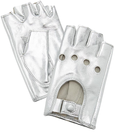 silver fingerless gloves - Google Search