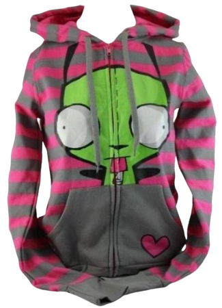 hot topic Invader Zim hooded jacket