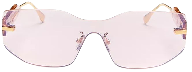 Fendi 140mm Rimless Square Sunglasses