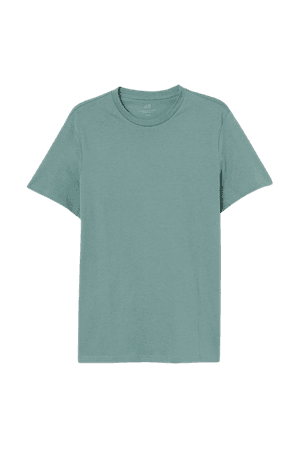Regular Fit Crew-neck T-shirt - Mint green - Men | H&M US