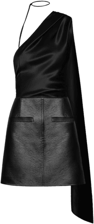 Asymmetric Silk-Blend Mini Dress By Matériel | Moda Operandi