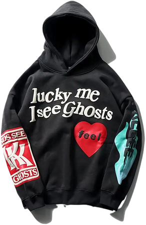 Amazon.com: cpfm kanye hoodies 3D lucky me i see ghotos Black, X-Large : Clothing, Shoes & Jewelry