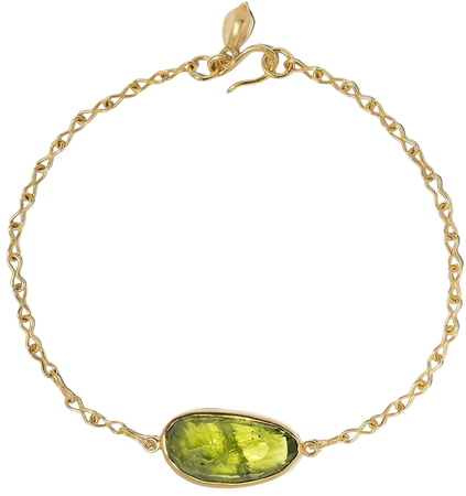 PIPPA SMALL 18kt yellow gold peridot bracelet