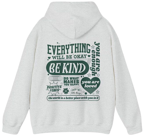 Everything Will Be Okay Hoodie Aesthetic Mental Health Retro - Etsy Canada