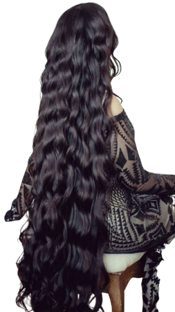 Black Long Wavy Hair