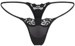 FITS EVERYBODY LACE STRING THONG | ONYX