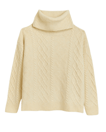 Cream cable knit jumper | River Island