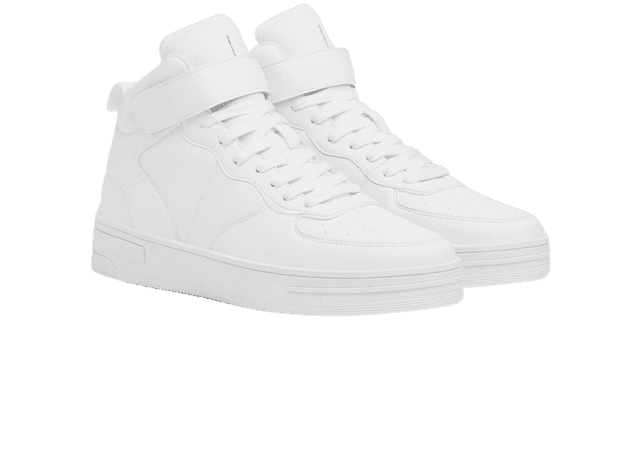 High-top trainers with strap detail - Shoes - Woman | Bershka